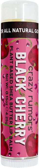 Crazy Rumors Black Cherry Shea Butter Lip Balm 4g | Natural Vegan Dry Lips view 1