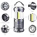 LED Camping Lantern Flashlight Combo - Moobibear 2 in 1 Battery Powered Emergency Light Portable Collapsible Camp Lamp for Camping Power Outage Hiking Indoor Outdoor 2 Pack
