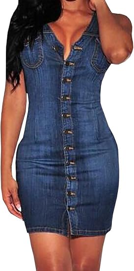 amazon denim dress plus size