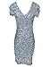 Anna-Kaci Womens Sexy Sparkly Glitter Sequin V Neck Bodycon Mini Party Dress