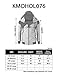 H2H Mens Hoodie Zip-Up Double Zipper Closer With Two Tone Color BLACK US S/Asia M (KMOHOL076)
