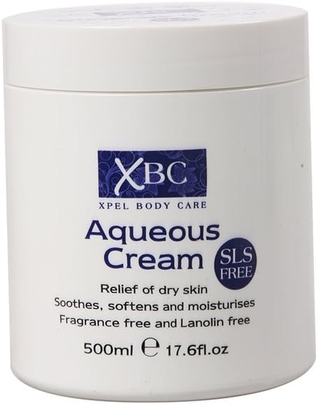 XBC SLS Free Aqueous Body Cream Dry Skin Moisturiser Cream 500 ml, 500 ml (Pack of 1)