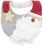 Mud Pie Baby Bib, Holiday Santa, One Size Fits All