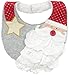 Mud Pie Baby Bib, Holiday Santa, One Size Fits All