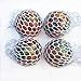 MEIFU New Anti Stress Balls (6.5cm /2.56 in)-Squishy Light up Ball -Mesh Balls (Color Random 2PCS) – Multi Color Squeeze Grape Balls – Stylish Squishy Balls Perfect Stress Relief Balls for Everybody