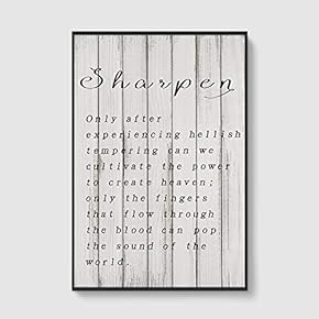 SIGNFORD Framed Canvas Home Artwork Decoration Vintage Wood...