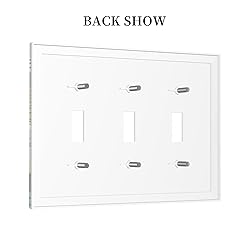 Retro Tropical Leaves 3 Gang Light Switch Cover