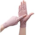 INOGIH Women Sunblock-Fingerless Gloves UV-Sun-Protection Driving Non-Slip Outdoor Gloves for Women Girls