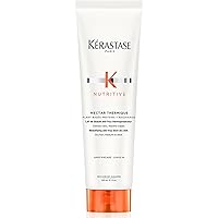 éٲ Nutritive, Nectar Thermique, Anti-Frizz Blow-Dry Milk for Dry Medium to Thick Hair with Niacinamide, Protects from