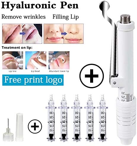 FDCJK Hyaluron Pen Hyaluronique Acid Gun No Needle Injection Hyaluronic Serum Pen for Anti-Wrinkle Lifting Skin Lips,A