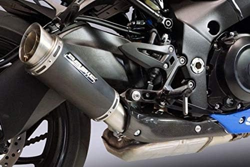 Bodis GPC-RSII with Carbon-Cover, Slip-On, Stainless Steel Black for SUZUKI GSX-S1000/F (2017-2019) | SGSXS1000-006