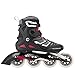 Rollerblade Macroblade 90 Alu Women's Adult Fitness Inline Skate, Black and Cherry, High Performance Inline Skates