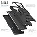 LG V20 Case, MoKo Shock Absorbing Hard Cover Ultra Protective Heavy Duty Case with Holster Belt Clip + Built-in Kickstand for LG V20 5.7 Inch (2016) - Black (NOT FIT LG V10)