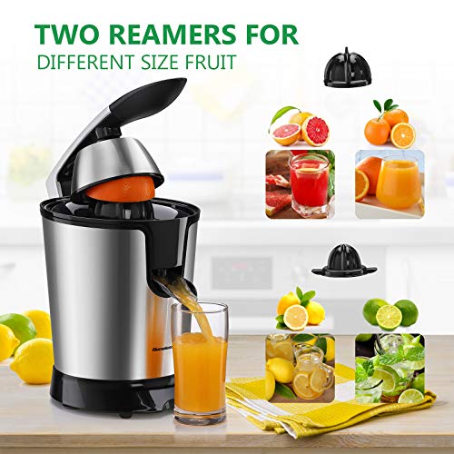 Homeleader Electric Citrus Juicer, Orange Juice Squeezer with Double