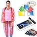 MECOC Rain Ponchos 5 Pack & Cellphone Waterproof Case,Assorted Colors,25% Thicker,Hood and Full Sleeves,One Size fits All,Waterproof case for iPhone 6S 6,Galaxy S7 Edge,S7,Up to 6 inches