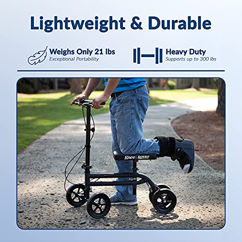KneeRover Economy Knee Scooter Steerable Knee Walker Crutch Alternative
