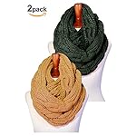 Basico Women Winter Chunky Wide Knitted Infinity Scarf Warm Circle Loop Various Colors Basico Women Winter Chunky Wide Knitted Infinity Scarf Warm Circle Loop Various Colors
