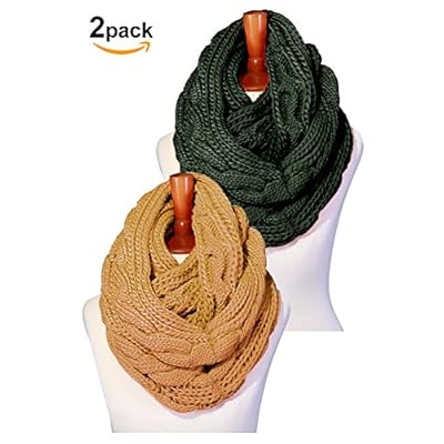 Basico Women Winter Chunky Wide Knitted Infinity Scarf Warm Circle Loop Various Colors Basico Women Winter Chunky Wide Knitted Infinity Scarf Warm Circle Loop Various Colors