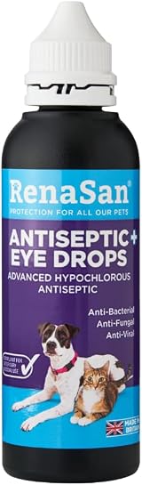 RenaSan Antiseptic Eye Drops 60 ml – Hypochlorous, Alcohol-Free, UK Made