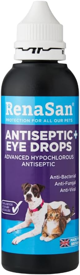 RenaSan Antiseptic Eye Drops 60 ml – Hypochlorous, Alcohol-Free, UK Made