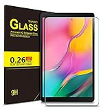 IVSO Screen Protector for Samsung Galaxy Tab A 10.1 2019,No-Bubble 9H Hardness Tempered Glass Screen Protector for Samsung Galaxy Tab A 10.1 Inch SM-T510,SM-T515 2019 Release Tablet