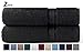 COTTON CRAFT Ultra Soft Bath Sheets - 2 Pack - 35 x 70 - Absorbent Quick Dry Everyday Luxury Hotel Bathroom Spa Gym Shower Beach Pool Travel Dorm - 100% Ringspun Cotton - 580 GSM - Easy Care - Black