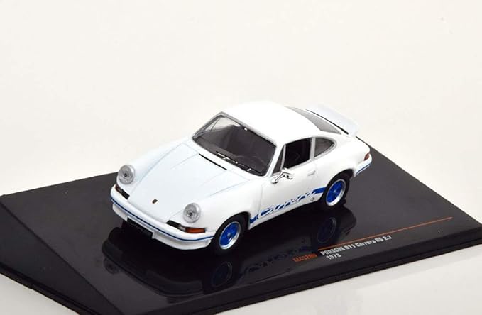 Amazon イクソ 1 43 ポルシェ 911 カレラ Rs 2 7 1973 ホワイト ブルー プラモデル 通販
