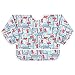 Bumkins Sleeved Bib / Baby Bib / Toddler Bib / Smock, Waterproof, Washable, Stain and Odor Resistant, 6-24 Months - Fire Engine