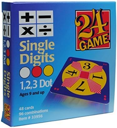 Original 24 Game Cards Single Digits by Math game