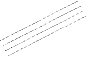 uxcell 1.5mm Twist Drill Bits, High-Speed Steel Straight Shank Extra Long Drill Bit 160mm Length for Wood Plastic Aluminum, 4