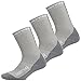 Premium Hiking Socks by Thirty48 :: Cushioned Anti-Bacterial Vegan Wool :: HK Series :: Thermal Performance Crew Socks :: Anti-Odor Moisture Wicking Poly :: Best Socks for Hiking, Mountain Climbing, Winter, Outdoor, Boots, Camping, Travel :: Money Back Guarantee 3 Pack Gray/Gray Large