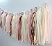 Tissue Paper Tassels Party Garland, 20pcs Rose Gold Foil Pink Blush Yellow Tassel 10g Rose Gold Confetti Gift for Baby Girl Showers Birthday Weddings Bridal Shower Decorations