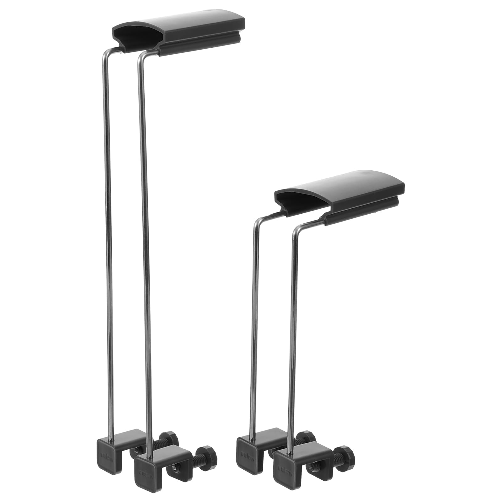 Housoutil Reptile Lamp Stand Adjustable, 2PCS Aquarium Light Holder, Adjustable Aquarium Light Bracket, Universal Fish Tank Light Stand, Hanging Kit for Aquarium Terrarium