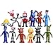 Five Nights at Freddy's Toys - FNAF Action Figures - Freddy Dolls Cake Toppers - Max Fun Set of 12 Troll Dolls - 100% PVC Material - 4