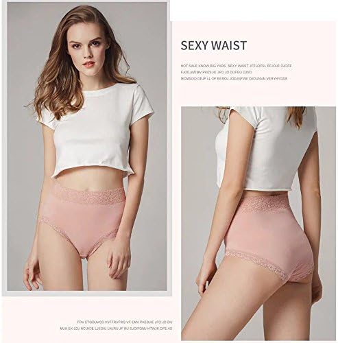 Timpom Womens Cotton Girls Underwear Panties,Soft Comfort Waist Underwear for Women Breathable Hipster Briefs 6 Pack