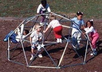 Sports Play Equipment 301-134B Geo Dome Jr. - with Brackets - Permanent
