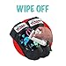 Wipeout Dry Erase Kids’ Pad Set with Wristguards, Elbow Pads, and Knee Pads, Black