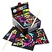Jar Melo Scratch Art Glittery Notes; Rainbow Holographic Scratch Paper; 130 Sheets, with 2 Wooden Stylus, Scratch Off Art Paper, Ideal Stocking Stuffer