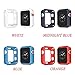 V1take Compatible with Apple Watch Case 38mm 42mm, [8 Pack] Slim Lightweight Shock-Proof Iwatch Protector Case Compatible with Apple Watch Series 3 Series 2 Series 1, Sport, Edition
