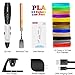 3D Pen with with Filament, DigiHero 3D Printing Pen with 1.75mm PLA Filament Pack of 12 Different Colors, Each Color 10 Feet, 3D Print Pen is Perfect Gift for Kids, Adults