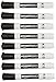 Amazon Basics 8-Pack Low-Odor Chisel Tip Dry Erase White Board Markers - Black