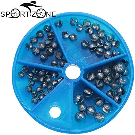 thitiwat 76pcs/Lot 5 Sizes Round Split Shot Lead Weight Pesca Acesorios Fishing Tackle Lead Drop Black Fishing Sinker Kits