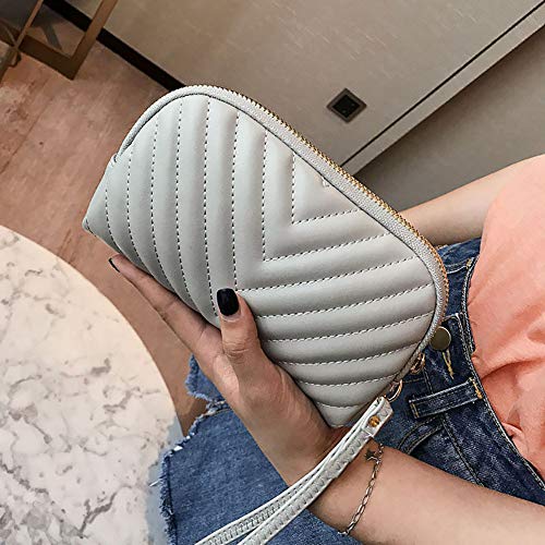 Vintage Snake Bone Chain Mobile Phone Bag,Onefa Women Small Handbag Stylish Bag Travel Phone Pouch Security Wallet Black (Gray)