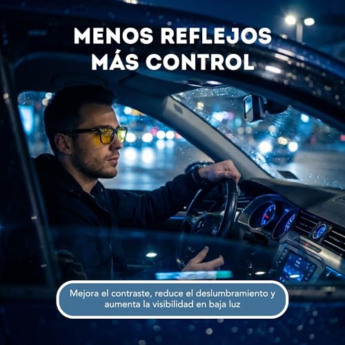 Primora Goods Blue Light Blocking Glasses Men and Women - Yellow Anti-Glare Lenses for Screens and Night Driving - Reduce Visual Fatigue, Glare and Improve Clarity