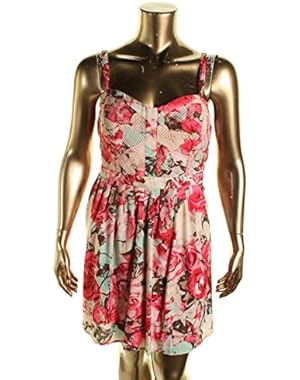 Jessica Simpson Plus Size Dress 1X Avette Floral Print