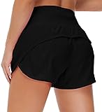 Origiwish Women's High Waisted Running Shorts with