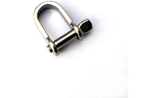 JINGYI JY-MARINE Stainless Steel 316 Anchor Wide D Shackle Marine Grade,Choose Size 3/16",1/4",5/16",3/8",1/2"