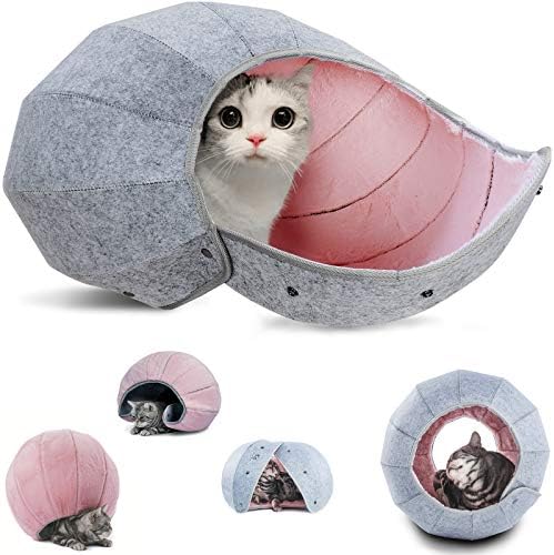 K 1猫 ベッド 猫ハウス かわいい キャットハウス 折りたたみ式 猫 トンネル おもちゃ ボール ペットハウス 8 In 1多機能 丸洗える 四季通用 K 1猫 ベッド 猫ハウス かわいい キャットハウス 折りたたみ式 猫 トンネル おもちゃ ボール ペットハウス 8 In 1多機能 丸洗える 四季通用