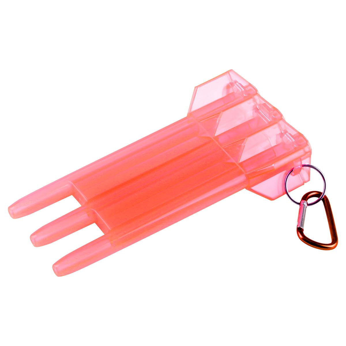 Thyonta Portable Clear Dart Case 1 Pcs Universal ABS Plastic Dart Carrying Case with Key-Locking Clasp as an Accessory for Darts Team Games(Red)