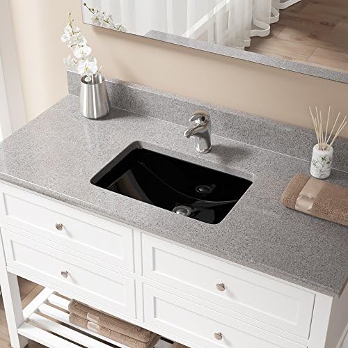 Mr Direct U1913 Bl Pud C U1913 Black Undermount Porcelain Bathroom Sink Ensemble Chrome Pop Up Drain Buy Online At Best Price In Uae Amazon Ae